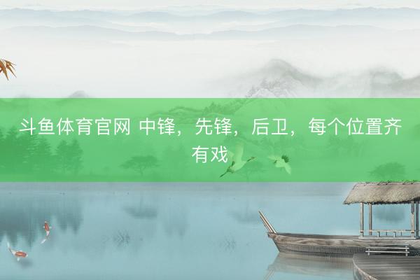斗鱼体育官网 中锋,先锋,后卫,每个位置齐有戏